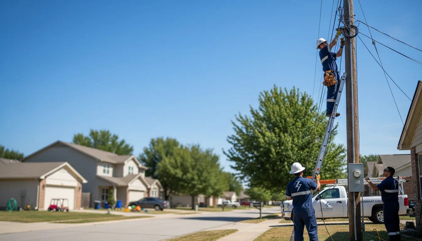 Residential electrician providing installation services in Dudley, MO